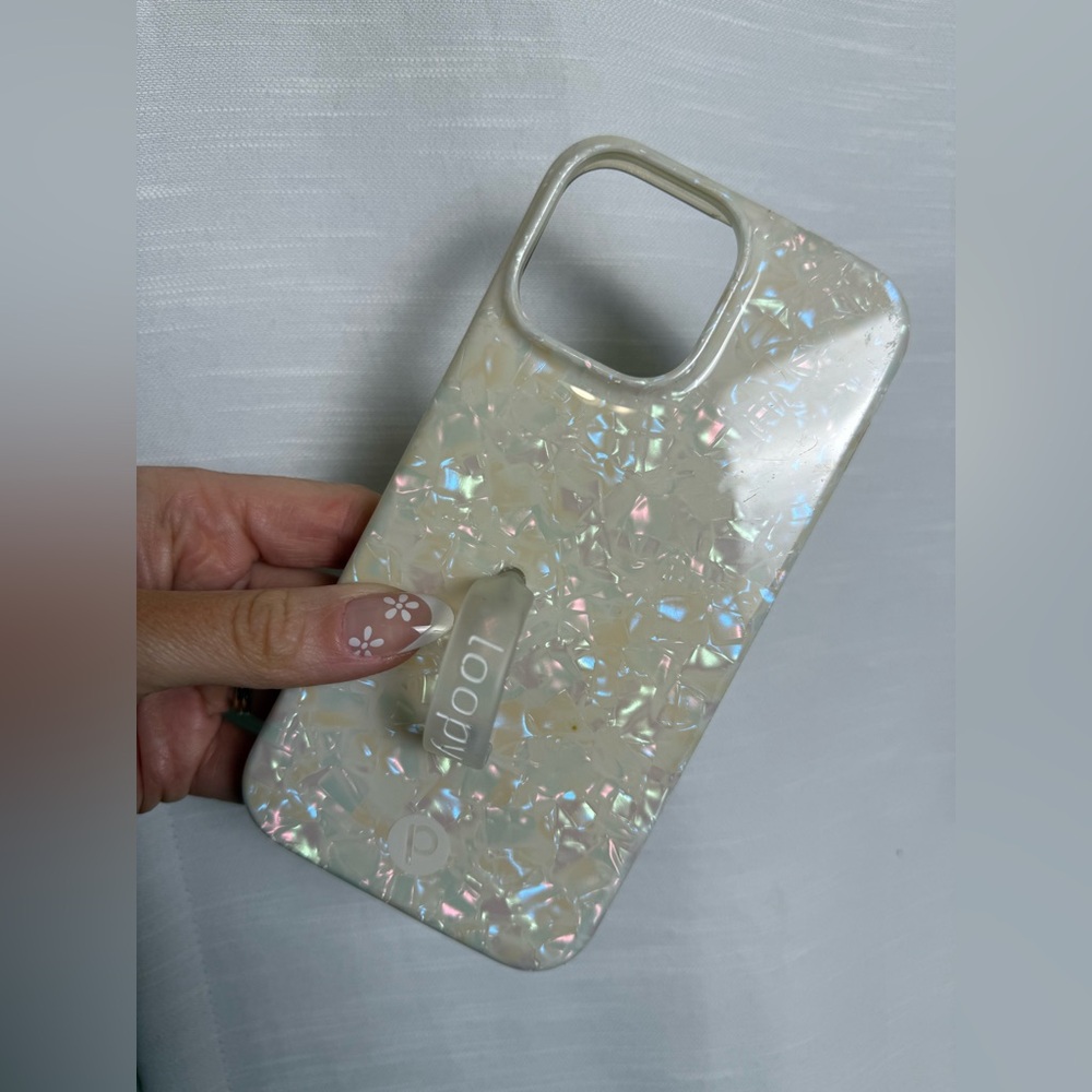 Loopy Case White Iridescent Phone Case - Picture 3 of 7